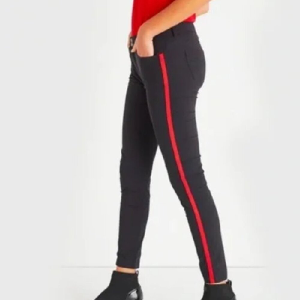 Anatomie NEW with tags Luisa Stripe pants black w/Red stripe Size S